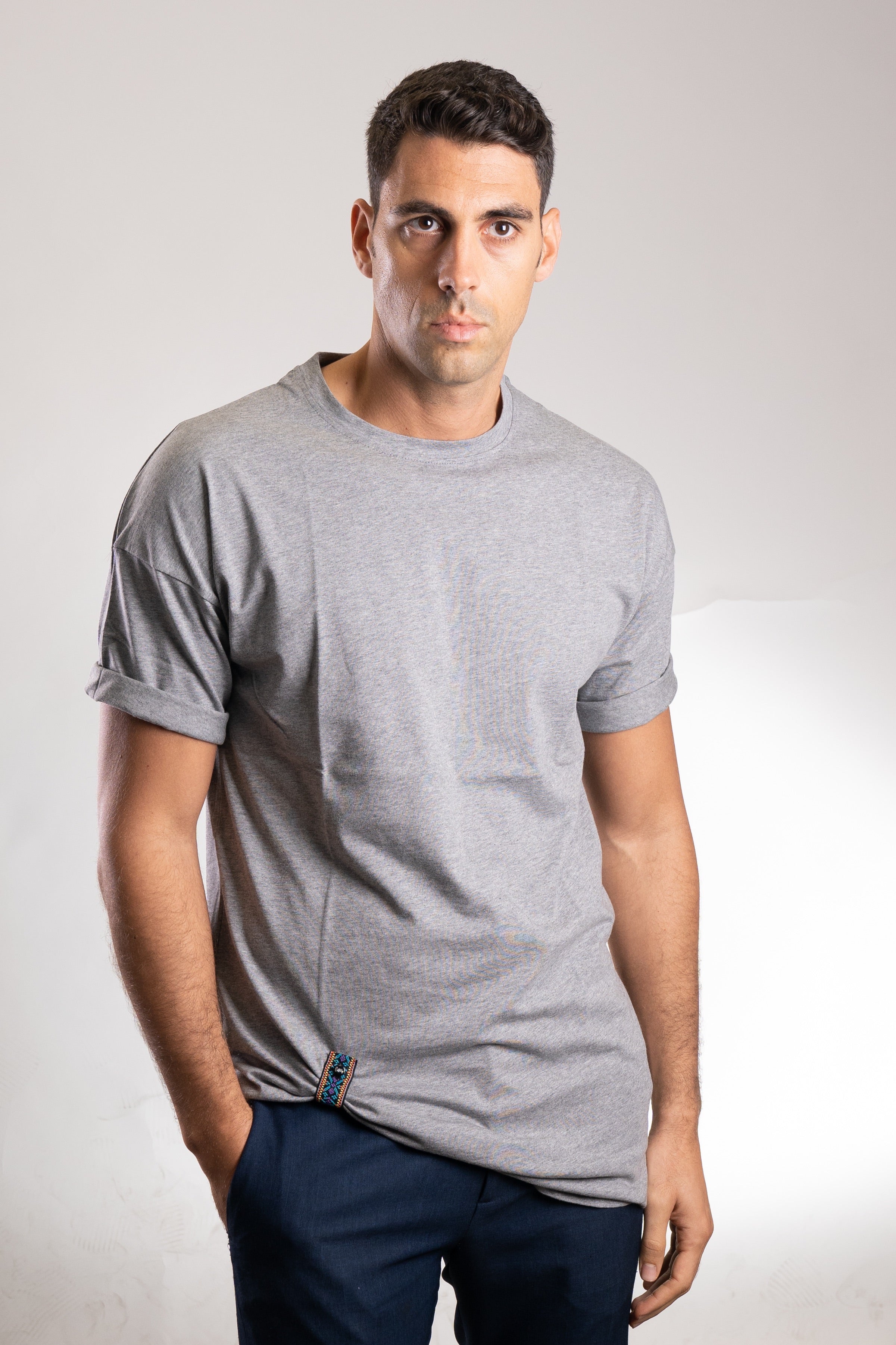 Grey CuffUp T-Shirt