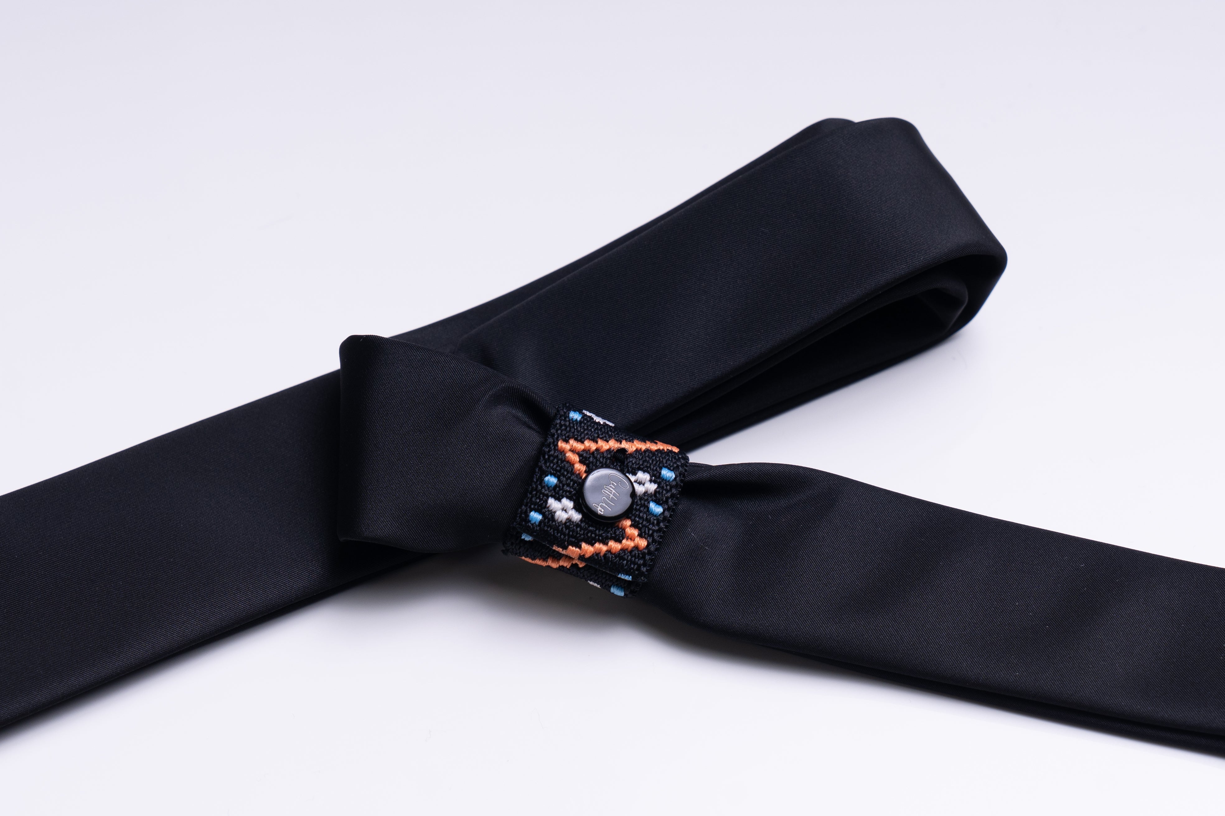 Tie Orange ZigZag