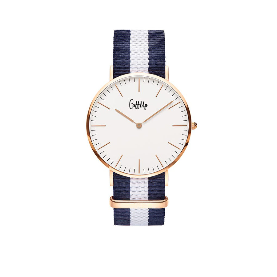 CuffWatch - Or - Bleu & Blanc