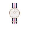 Cuff Watch - Bleu, Blanc & Rose