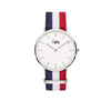 Cuff Watch - Bleu, blanc et rouge