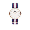 Cuff Watch - blu, bianco e rosso