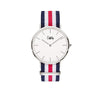 Cuff Watch - Bleu, blanc et rouge