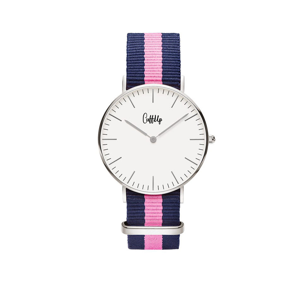 Cuff Watch - Blue & Pink