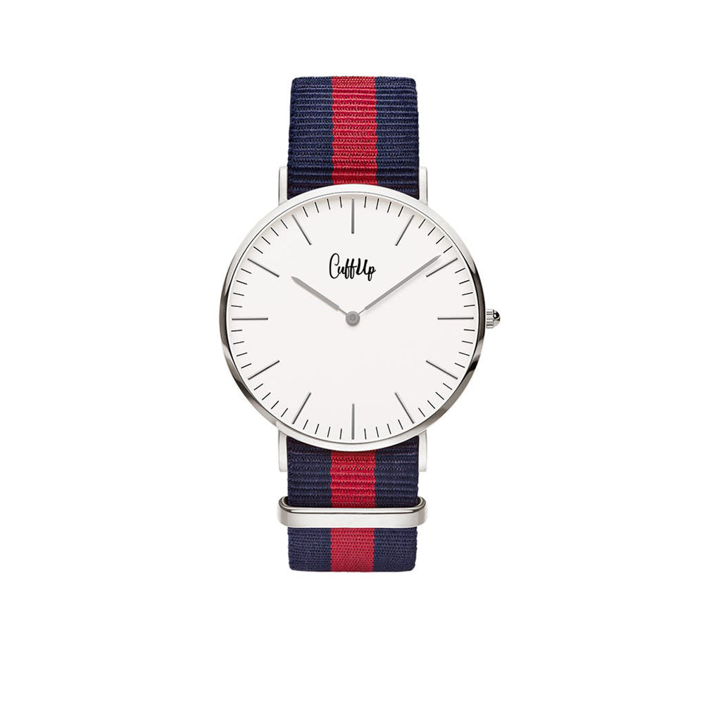Cuff Watch - Blue & Pink