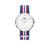 Cuff Watch - blu, bianco e rosso