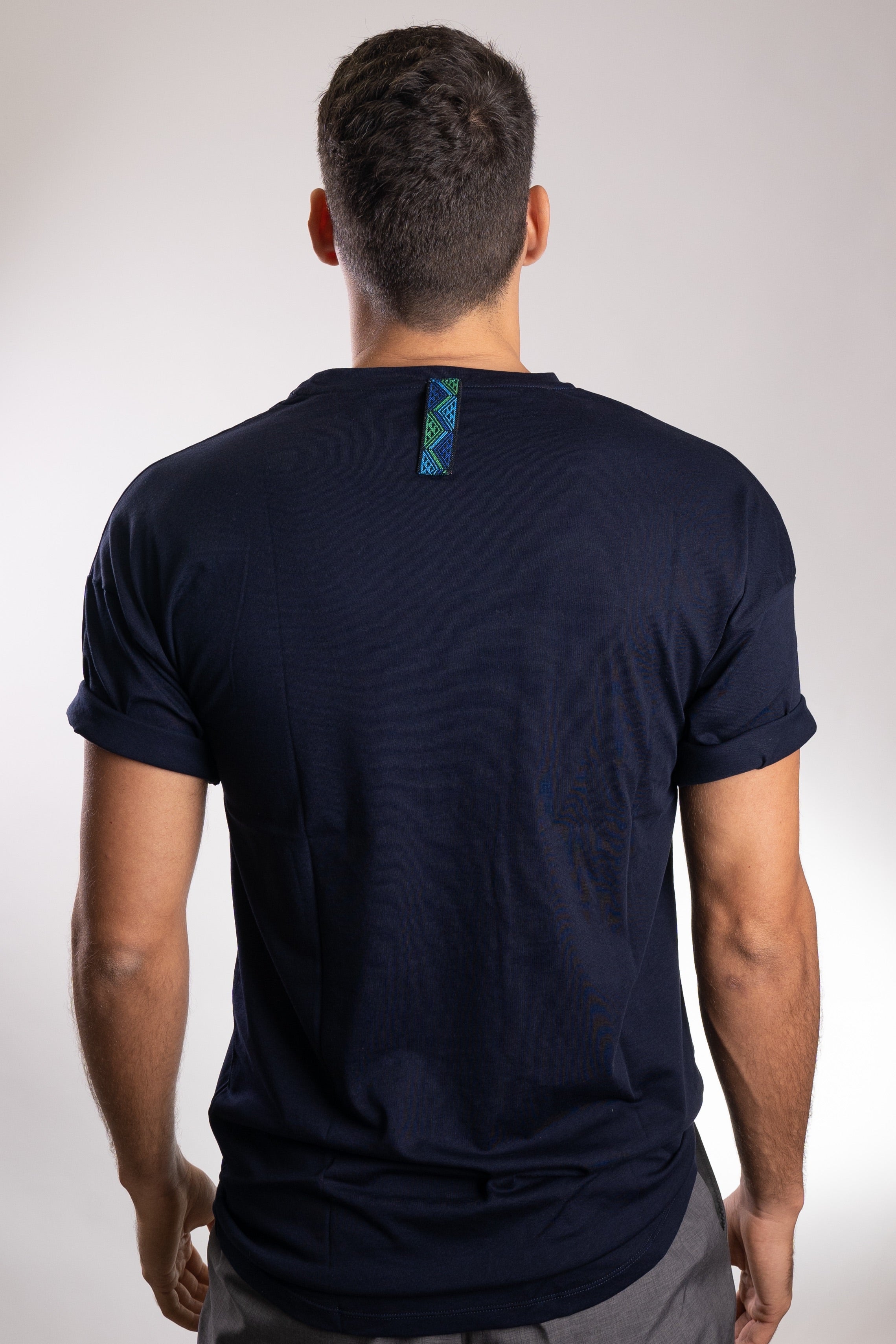 Blue CuffUp T-Shirt