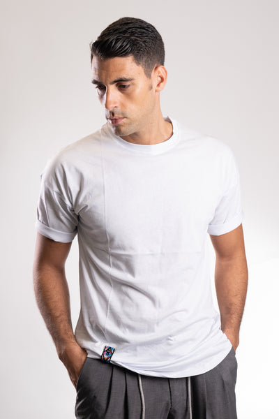 T-shirt CuffUp blanc