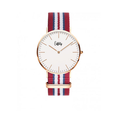 Cuff Watch - Rouge, Bleu & Blanc