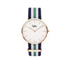 Cuff Watch - blu, bianco e verde